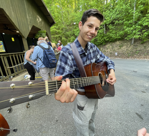 Backstage guitar