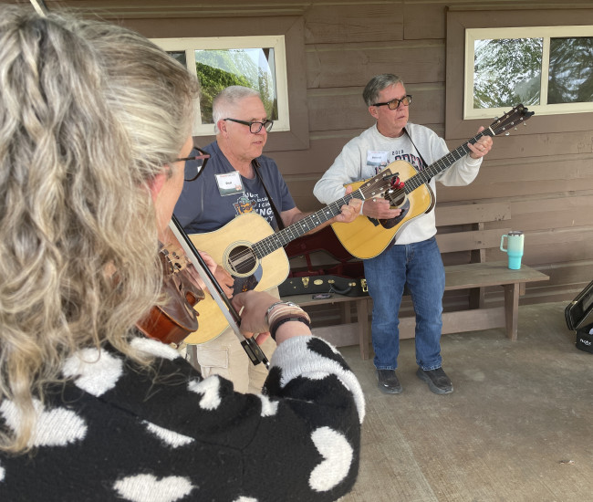 Fiddle and guitars